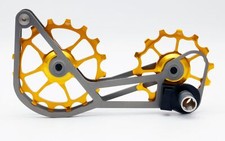 SwishTi Puleggia Oversize Bici da Strada Gabbia Titanio per Campy/Campagnolo Oro