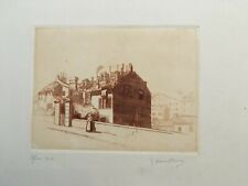 Incisione Sanguigna Donna In