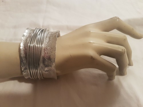 Bracciale metallo lucente e - lucente,