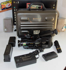 Videocamera Hitachi VM-S83E (R) Vintage da collezione con accesori e valigia
