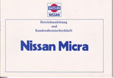 NISSAN MICRA K10 Manuale uso e