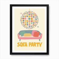 Divano festa salotto stampa