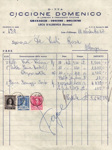 Fattura ciccione domenico - fattura,