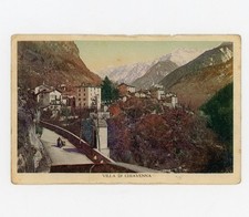 Villa Chiavenna Moto Sidecar Valtellina Cartolina Viaggiata 1931