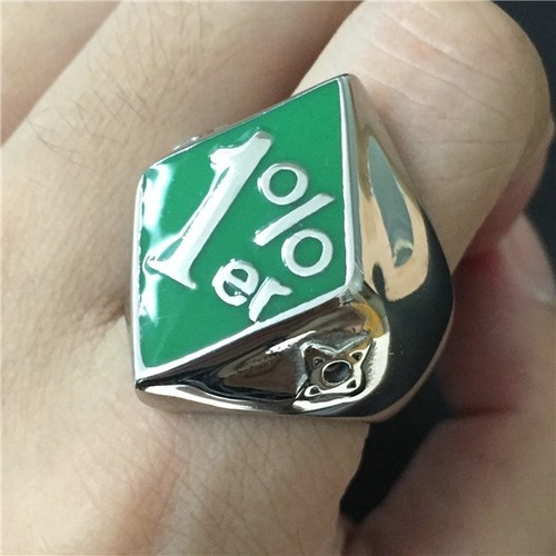 Bague chevaliere biker - bague, 1%