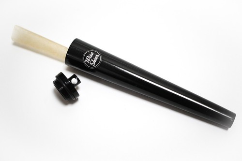 Black metal air tight holder - black,