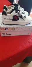 GEOX Mod REBECCA Minnie DISNEY P/E Scarpe bambina sneakers strappo pelle 