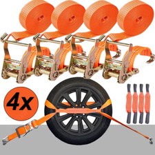 4 x 3000 kg 3 t cinghia di serraggio trasporto auto auto veicolo sicurezza ruota cinghia di ancoraggio cinghia a cricchetto