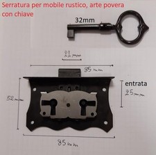 Serratura semi-incasso per