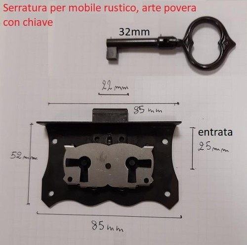 Serratura semi incasso per - semi-incasso,