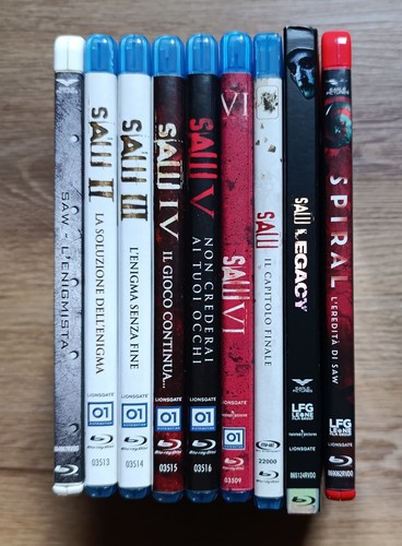 Saw blu ray - blu, 1-2-3-4-5-6-7-8-9