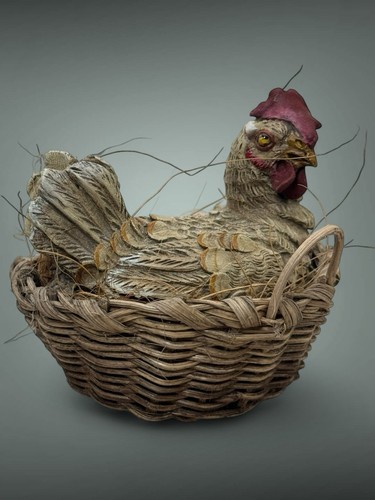 Cesto gallina uova - uova, dono