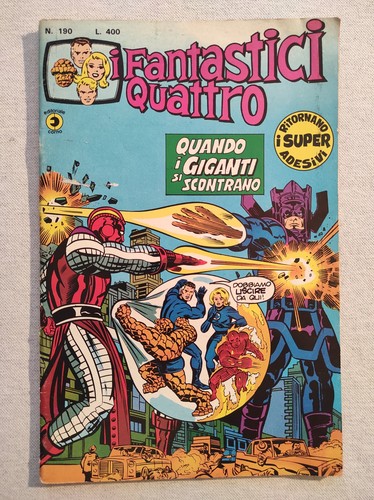 Fantastici quattro 190 - fantastici, n.