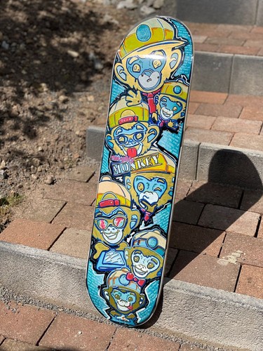 Mazzo skateboard dipinto - di,