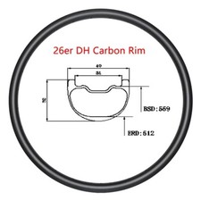 Cerchio in fibra di carbonio