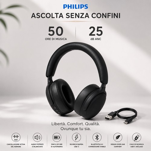 Cuffie philips h2500 wireless - philips,