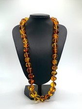 Collana Ambra Baltica Oro Giallo Vintage Idea Regalo Natale 