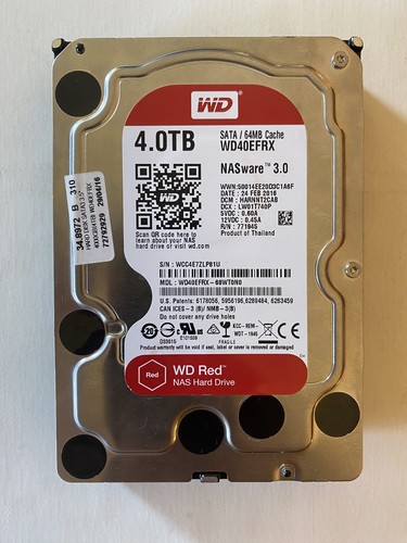 Hard disk red 4tb nasware - disk,