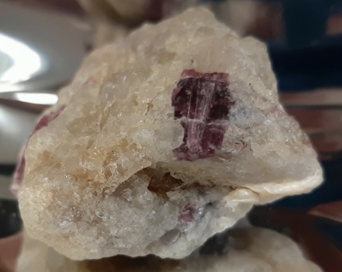 Tormalina rosa matrice di - matrice,