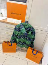 Giacca a vento Louis Vuitton Monogram verde 