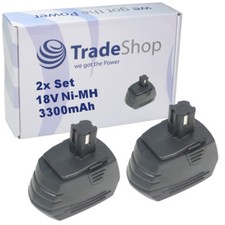 2x Trade-Shop BATTERIA 18V