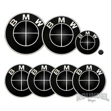 Per Distintivi BMW - Nero