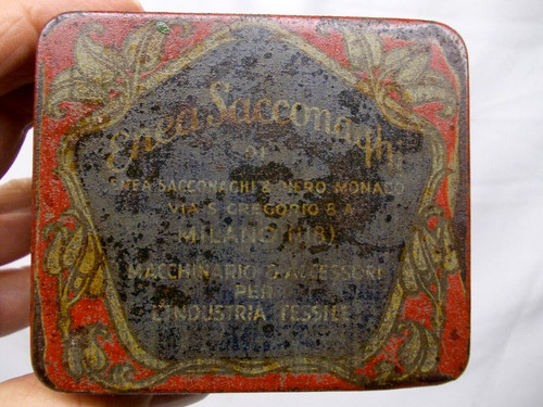 Scatola latta vintage enea - scatola,
