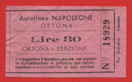Biglietto autolinee napoleone - biglietto,