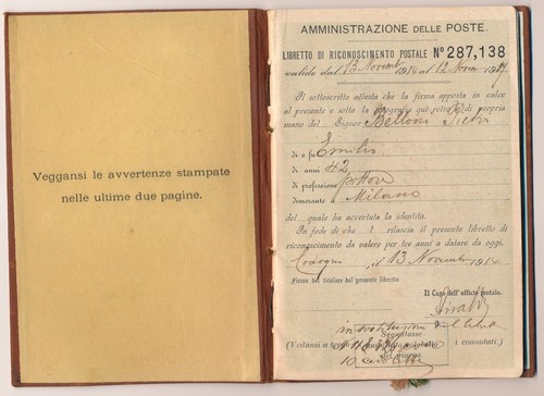Italia 1914 libretto - italia,