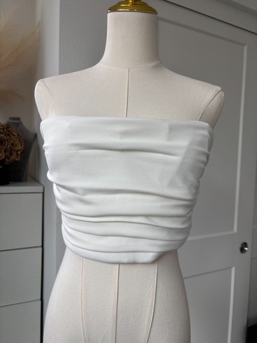 Zara top tubino bianco - top,