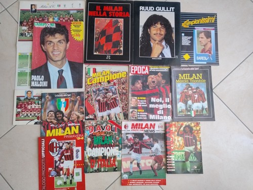 Lotto milan riviste libri - milan,
