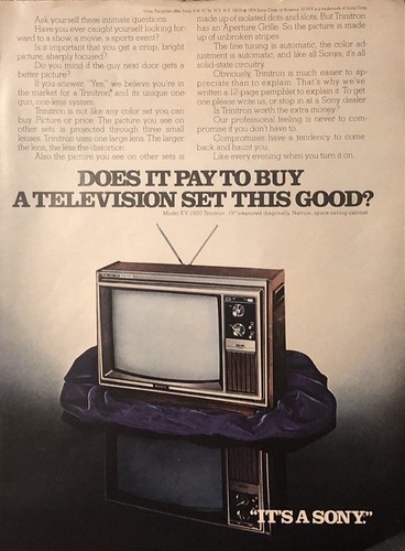 Sony trinitron 1974 - sony,