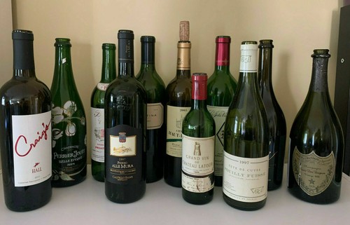 Bottiglia vuota vino - bottiglia, e