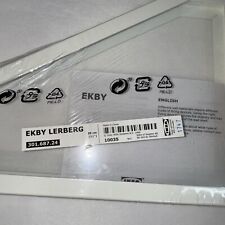 Nuovo set di 2 staffe mensola in metallo bianco IKEA Ekby Lerberg 301.687.24 11 pollici 28 cm