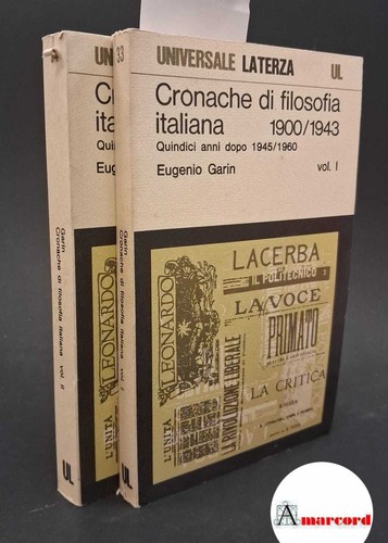 Cronache filosofia italiane - di,