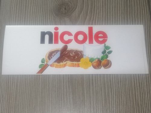 Adesivo nutella originale nome - nutella,