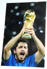 AUTOGRAFO GENNARO IVAN GATTUSO FOTO MAGLIA ITALIA WORLD CUP 2006 RINGHIO MILAN 