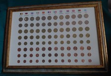 EURO QUADRO CON LE 96 MONETE