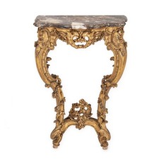 Tavolo consolle C19th Rococò