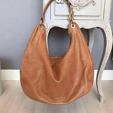 Borsa a mano in pelle con logo