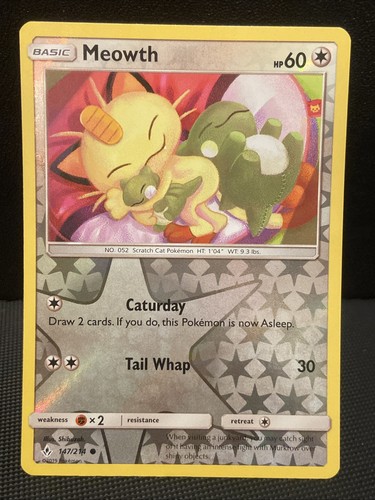Meowth reverse holo - meowth, 147/214