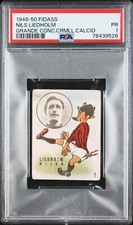 1949 FIDASS GRANDE CONCORSO CARAMELLE CALCIO NILS LIEDHOLM PSA 1 pop 1