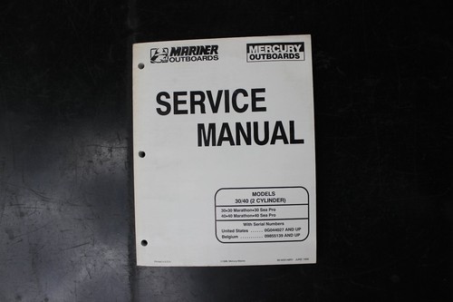Mercury mariner manuale - mariner, di