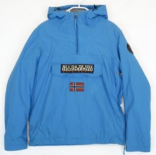 Napapijri anorak big logo blue - napapijri,