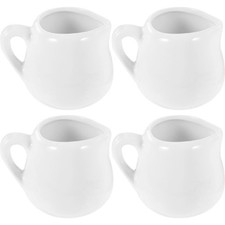  4 Pcs Scrematrice Per Latte Tazza Lattiera Con Manico Brocca Di in Ceramica