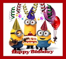 Happy Birthday Minion Balloons