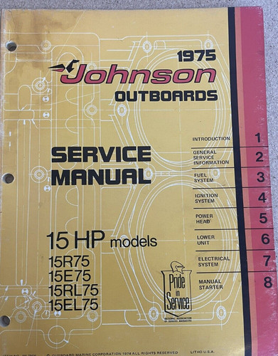1975 johnson manuale - 1975,