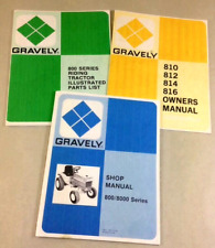 Gravely 800 Serie 810 812 814 816 Ricambi Operatori Manuale Officina Riparazione