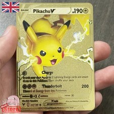 Pokemon Card Pikachu V Gold