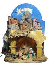 capanna casa presepe con